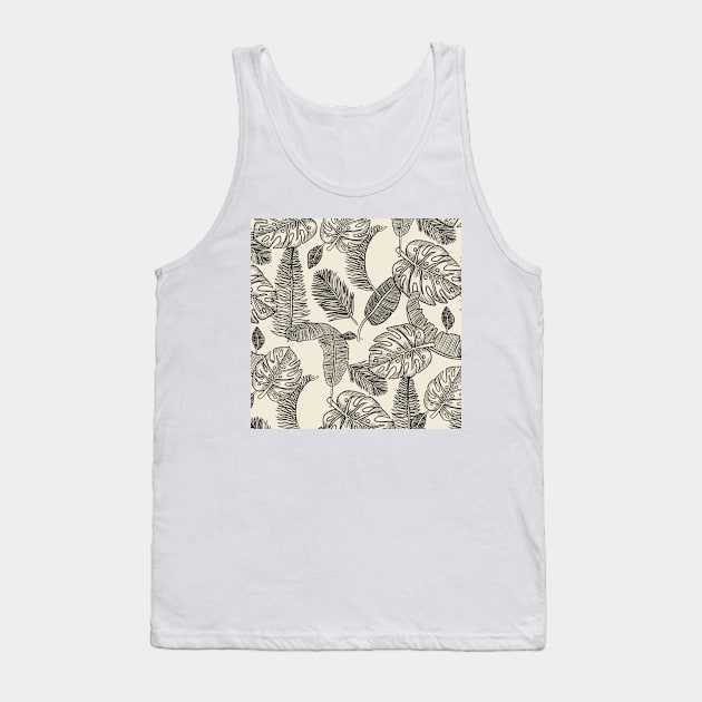 Tropical Drawing Pattern Tapestry Tank Top by aterkaderk